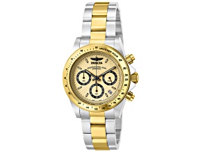 Invicta Men's Speedway 39.5mm Goldtone Dial Stainless Steel Bracelet Quartz Watch