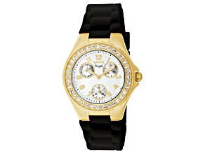 Invicta Angel 38mm White Dial Silicone Band Quartz Watch