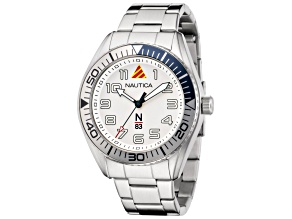 Nautica Finn World Men's 44 Quartz Stainless Steel Watch
