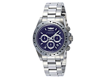 Picture of Invicta Speedway 39.5mm Blue  Dial Stainless Steel Band Quartz Watch