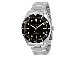 Invicta Pro Diver 40mm Black Dial and Bezel Stainless Steel Automatic Watch