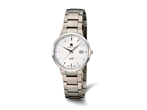 Men's Charles Hubert Titanium Silver Dial Ultra Slim Watch