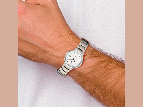 Men's Charles Hubert Titanium Silver Dial Ultra Slim Watch