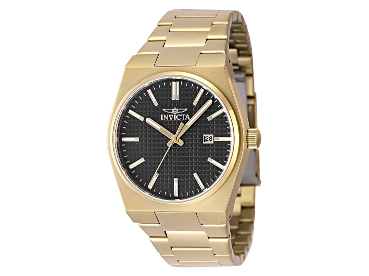Invicta Speedway 40mm Black Dial Stainless Steel Band Quartz Watch