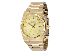Invicta Speedway 40mm Yellow Dial Stainless Steel Band Quartz Watch