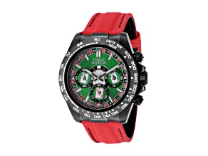 Invicta Men's Speedway 40mm Green, Red & Black Dial Nylon Strap Quartz Watch