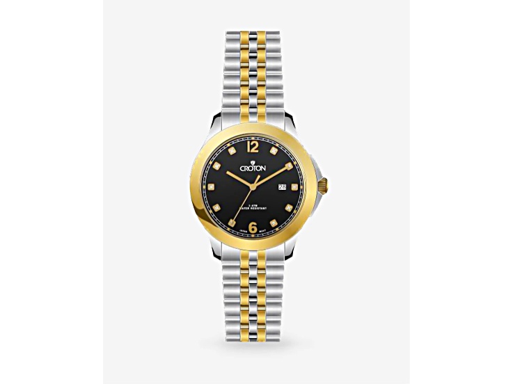 Croton Decider Two-tone Stainless Steel Watch with Black  display picture 1