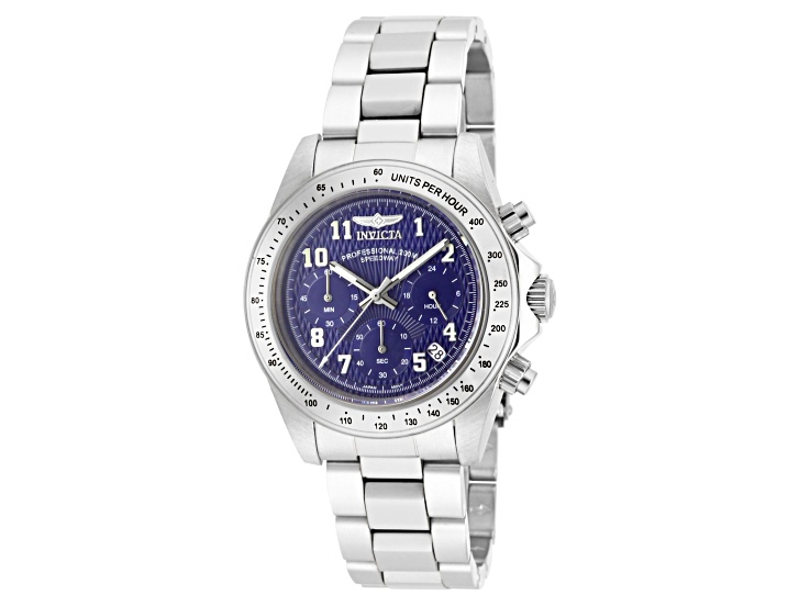 Invicta Men's Speedway 39.5mm Blue Dial Stainless Steel Bracelet Quartz Watch
