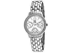 Roberto Bianci Women's Valentini White Dial, Stainless Steel Watch