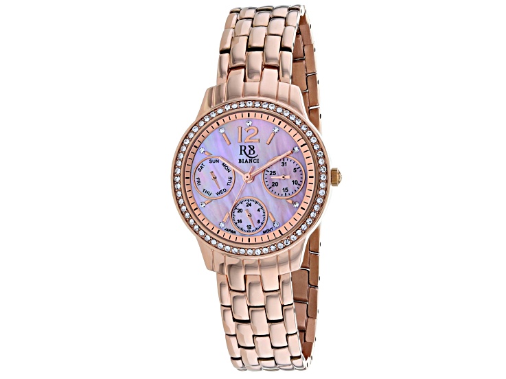 Roberto Bianci Women\'s Valentini Pink Dial, Rose Stainless Steel Watch -  1RSH3E