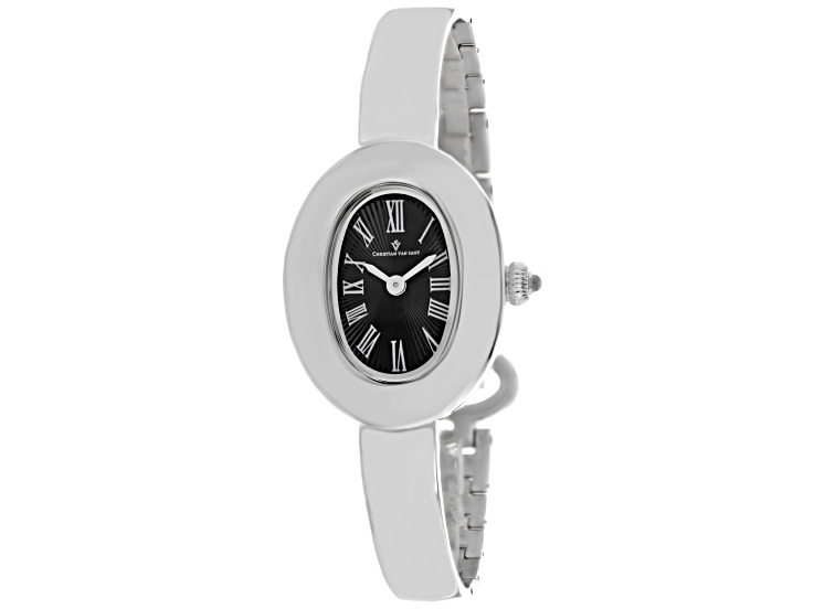 Christian Van Sant Anora 26mm Stainless Steel Bracelet Black Dial Quartz Watch