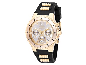 Invicta BLU 39mm Silver Dial Silicone Stainless Steel Band Quartz Watch