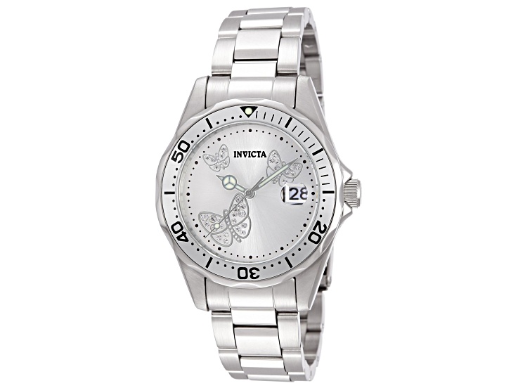 Invicta Women's Angel 38mm Metallic White Dial Stainless Steel Bracelet Quartz Watch