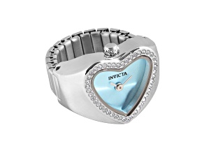 Invicta Mini 18.5mm Light Blue Dial Stainless Steel Band Quartz Watch