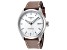 Tissot Men's Gent XL 43mm Automatic White Dial Brown Leather Strap Watch