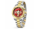 Invicta Men's Speedway 39.5mm Red Dial Stainless Steel Bracelet Quartz Watch