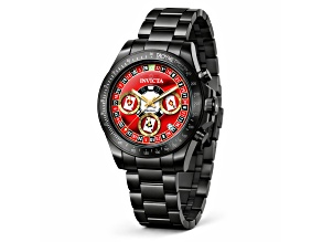 Invicta Men's Speedway 39.5mm Red Dial Stainless Steel Bracelet Quartz Watch