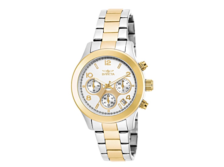 Invicta Women's Angel 38mm Silver Dial Stainless Steel Bracelet Quartz Watch