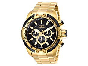 Invicta Men's Speedway 50mm Black Dial Stainless Steel Bracelet Quartz Watch