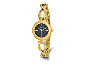 Mason Stainless Steel Yellow IP with Crystal Infinity Band Watch