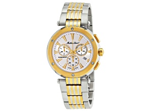 Mathey Tissot Neptune Chrono 42mm Yellow Two-tone Bracelet White Dial Chronograph Quartz Watch