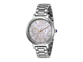 Invicta Angel 39mm White Dial Stainless Steel Band Quartz Watch