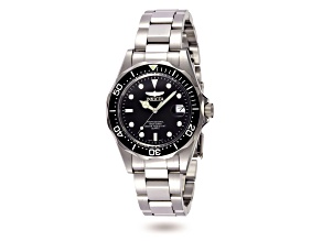 Invicta Pro Diver 37.5mm Black Dial Stainless Steel Band Quartz Watch