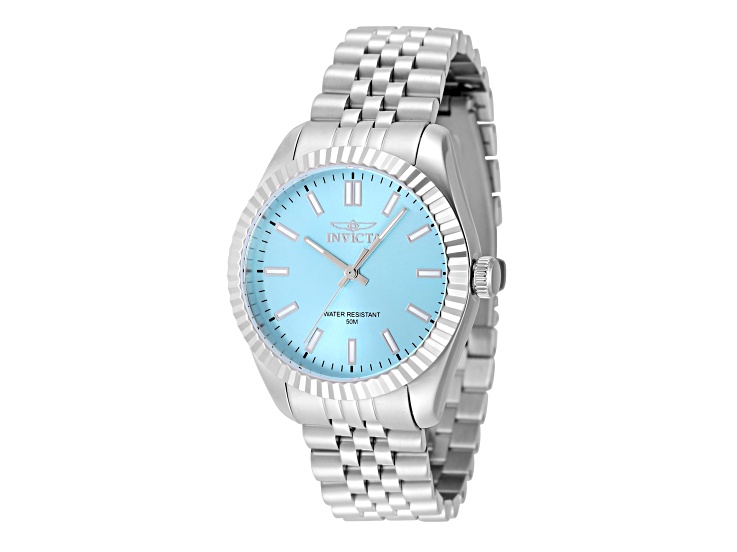 Invicta Specialty 36mm Blue Dial Stainless Steel Quartz Watch