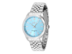 Invicta Specialty 36mm Blue Dial Stainless Steel Quartz Watch