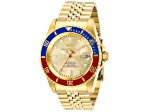 Invicta Pro Diver 42mm Yellow Dial Stainless Steel Band Automatic Watch