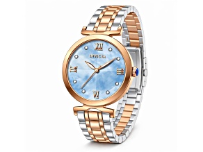 Invicta Women's Wildflower 34mm Light Blue Dial Stainless Steel Bracelet Quartz Watch