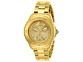 Invicta Angel 38mm Yellow Dial Yellow Stainless Steel Quartz Watch