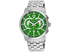 Roberto Bianci Men's Lombardo Green Dial, Stainless Steel Watch