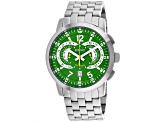 Roberto Bianci Men's Lombardo Green Dial, Stainless Steel Watch