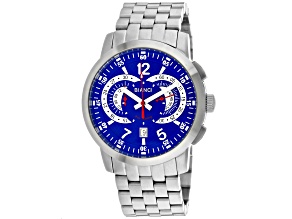 Roberto Bianci Men's Lombardo Blue Dial, Stainless Steel Watch