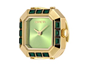 Invicta Mini Angel 21.5mm Green Dial Quartz Ring Watch