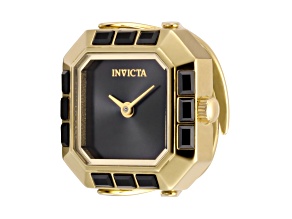 Invicta Mini Angel 21.5mm Black Dial Quartz Ring Watch