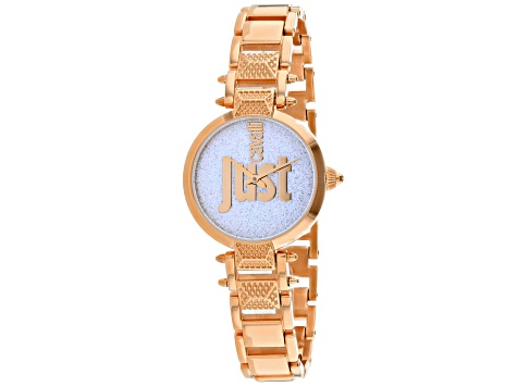 Just Cavalli Women's Just Mio White Dial, Rose Stainless Steel Watch