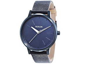 Nixon Women's Kensington Blue Leather Strap Watch