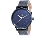 Nixon Women's Kensington Blue Leather Strap Watch