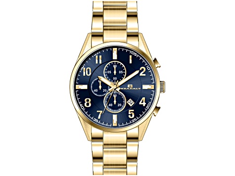 Oceanaut Men's Escapade Blue Dial, Yellow Stainless Steel Watch