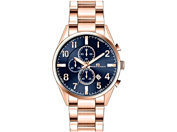 Picture of Oceanaut Men's Escapade Blue Dial, Rose Stainless Steel Watch