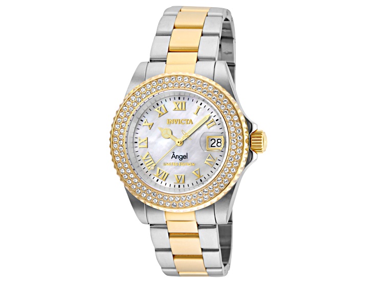 Invicta Angel 40mm White Dial Stainless Steel Band Quartz  display picture 1