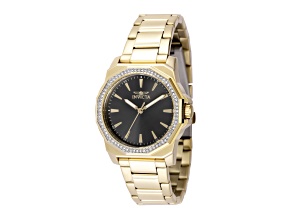 Invicta Speedway 34mm Charcoal Dial Stainless Steel Band Quartz Watch