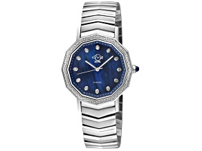 GV2 Spello II Blue MOP Dial Stainless Steel Bracelet Watch