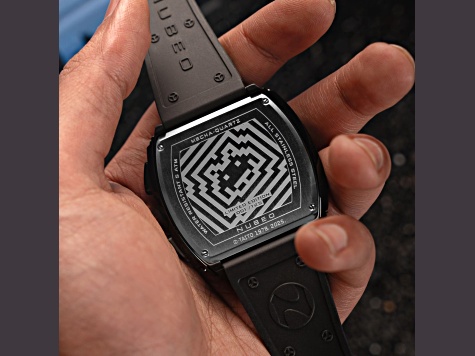 Nubeo Magellan Chronograph Space Invaders Black Stainless Steel