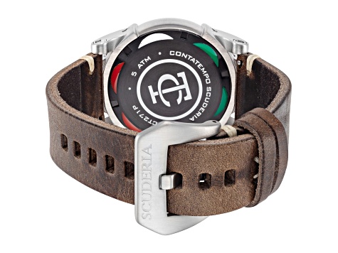 CT Scuderia Men's Due Tempi 44mm Quartz Dual Time Watch