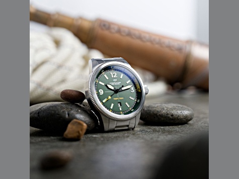 Dominatore Del Mare Aviatore Green Dial White Bezel White