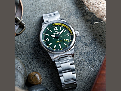 Dominatore Del Mare Aviatore Green Dial White Bezel White