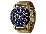 Invicta Pro Diver 48mm Blue Dial Gold Tone Stainless Steel Quartz Watch